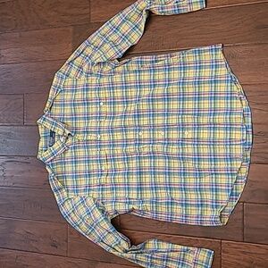 Polo Ralph Lauren men's long-sleeved plaid button-up shirt size XL